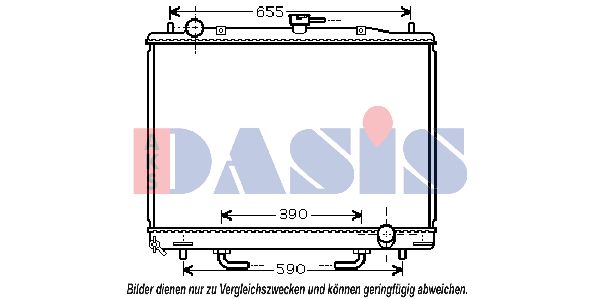 AKS DASIS Radiaator,mootorijahutus 140061N